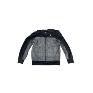 Air Jordan boys black and gray jacket with hood size L